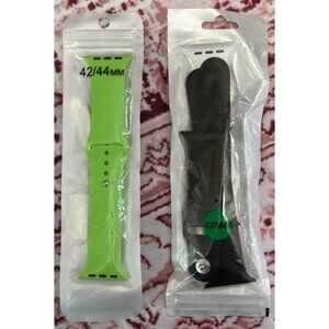 Apple Watch Series 1/2/3/4/5/6/SE Sports 42/44mm Silicone Band Strap Lot